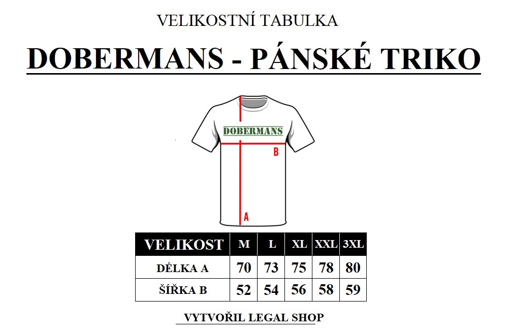 DOBERMANS VELIKOSTI